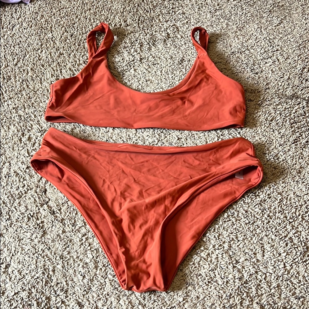 Stylish Orange Bikini Set